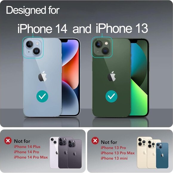 NWT iPhone 13/14 Case, Black Cat Design, Slim Silicone Bumper, Wireless Charging - Picture 5 of 10